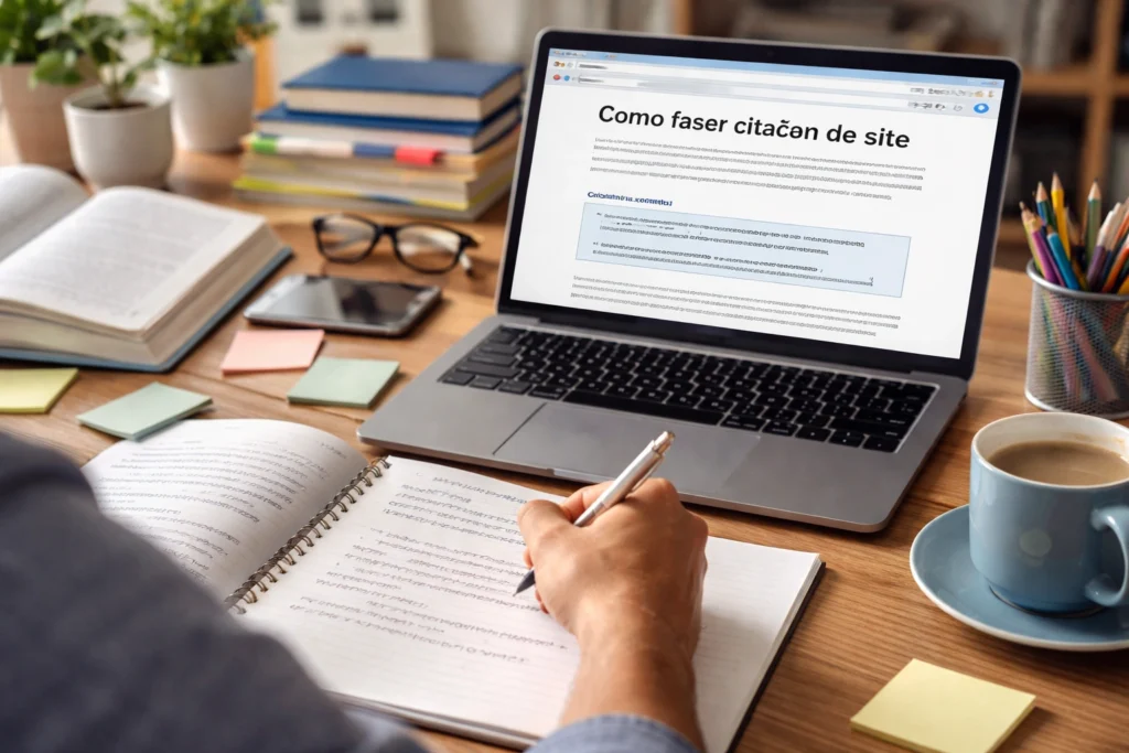 Como fazer citação de um site