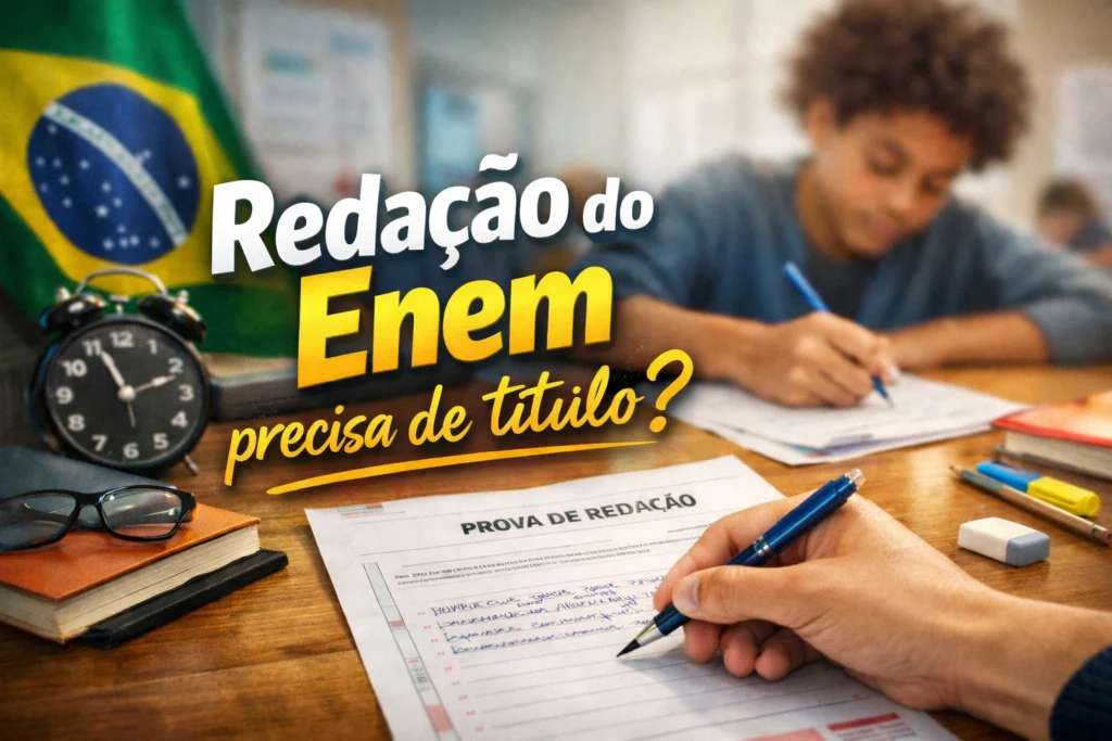 Redação do Enem precisa de título