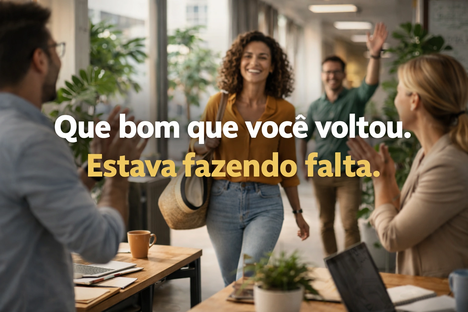 mensagem de boas-vindas retorno de férias