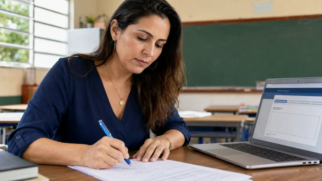 Como preencher o plano de aula PSS